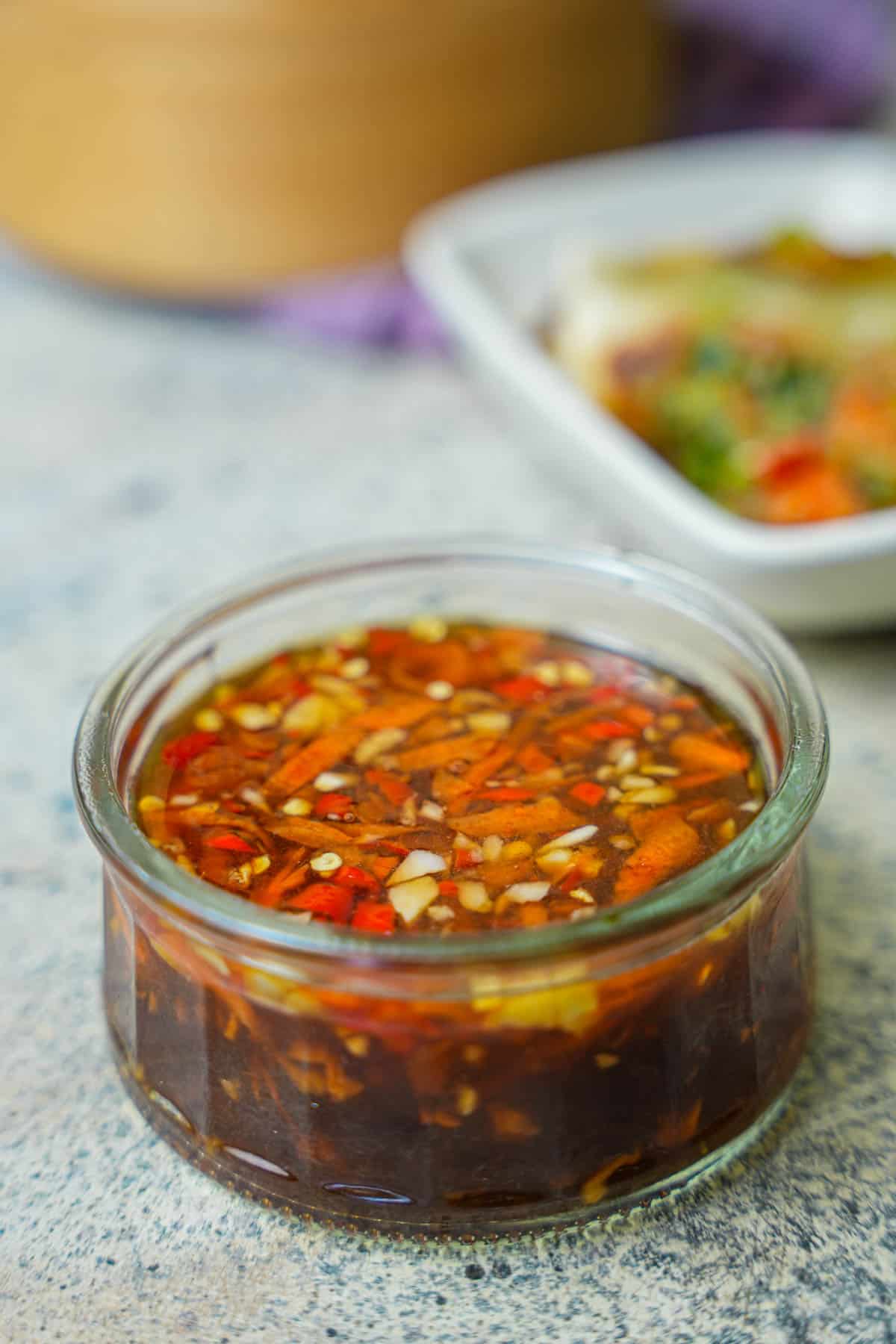 Hình ảnh nước mắm chay nguyên chất