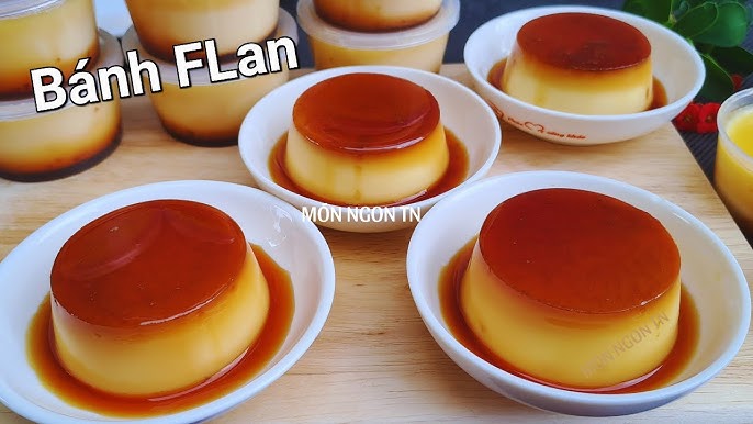 Bánh flan nước mắm caramel: công thức độc lạ ngon bất ngờ 9 Hình ảnh bánh flan mềm mịn với lớp caramel nâu bóng được hấp cách thủy