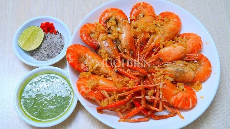 Tôm càng xanh nướng nước mắm chuẩn nhà hàng tại nhà 10 Nước mắm tỏi ớt dùng để ướp và chấm tôm càng xanh nướng