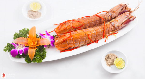 Tôm tích hấp nước mắm chuẩn nhà hàng tại nhà 12 Tôm tích hấp nước mắm trình bày kiểu nhà hàng cao cấp